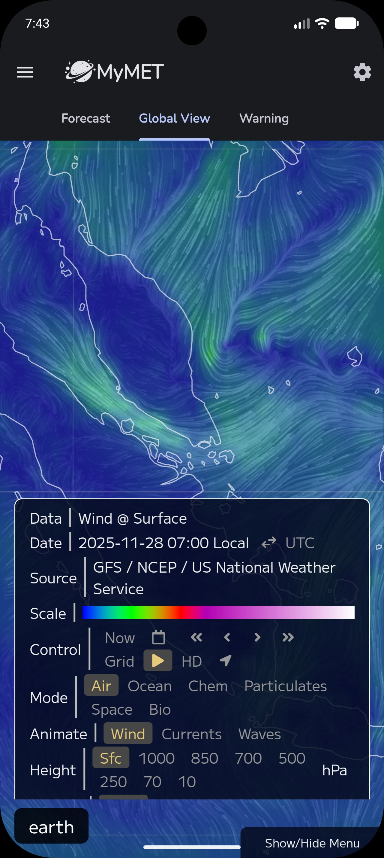 Earthquake Screen